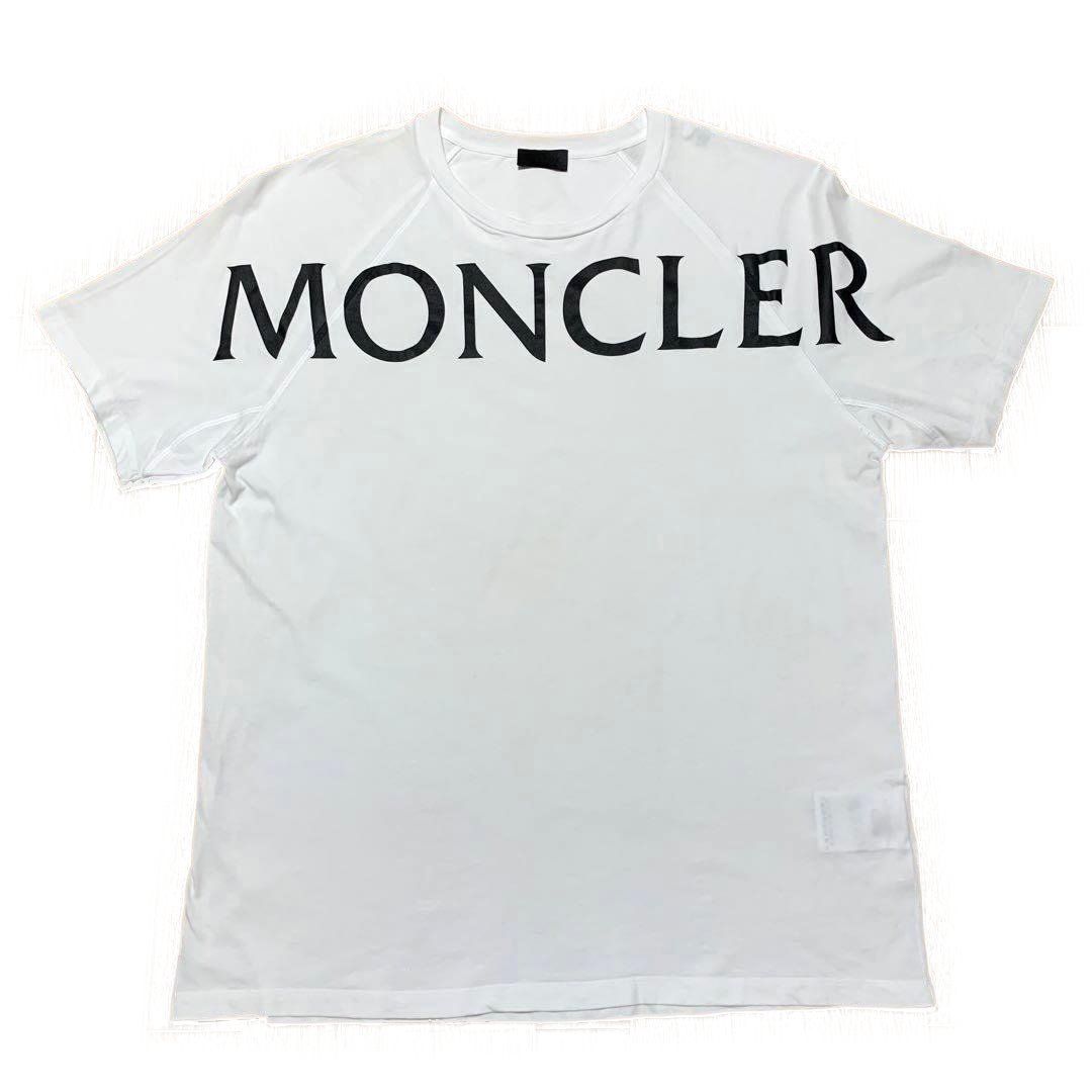 MONCLER Tシャツ ホワイト XL 国内正規品 4S142 - メルカリ