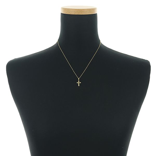 アーカー ネックレス ダイヤ ダイヤモンド クロス K18YG #187173