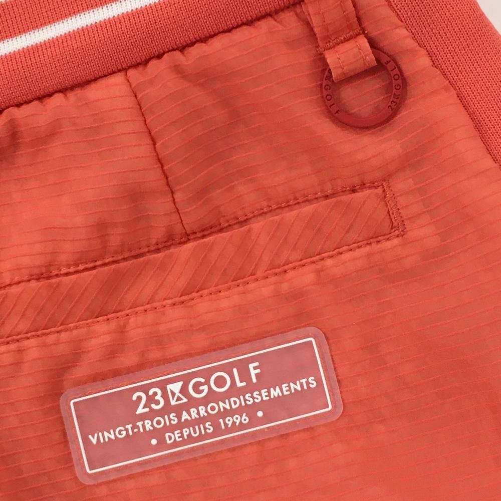 レディースウェア 【超美品】23区ゴルフ スカート サーモンピンク 織生地 裏地メッシュ ウエストゴム レディース I(M) ゴルフウェア 23区
