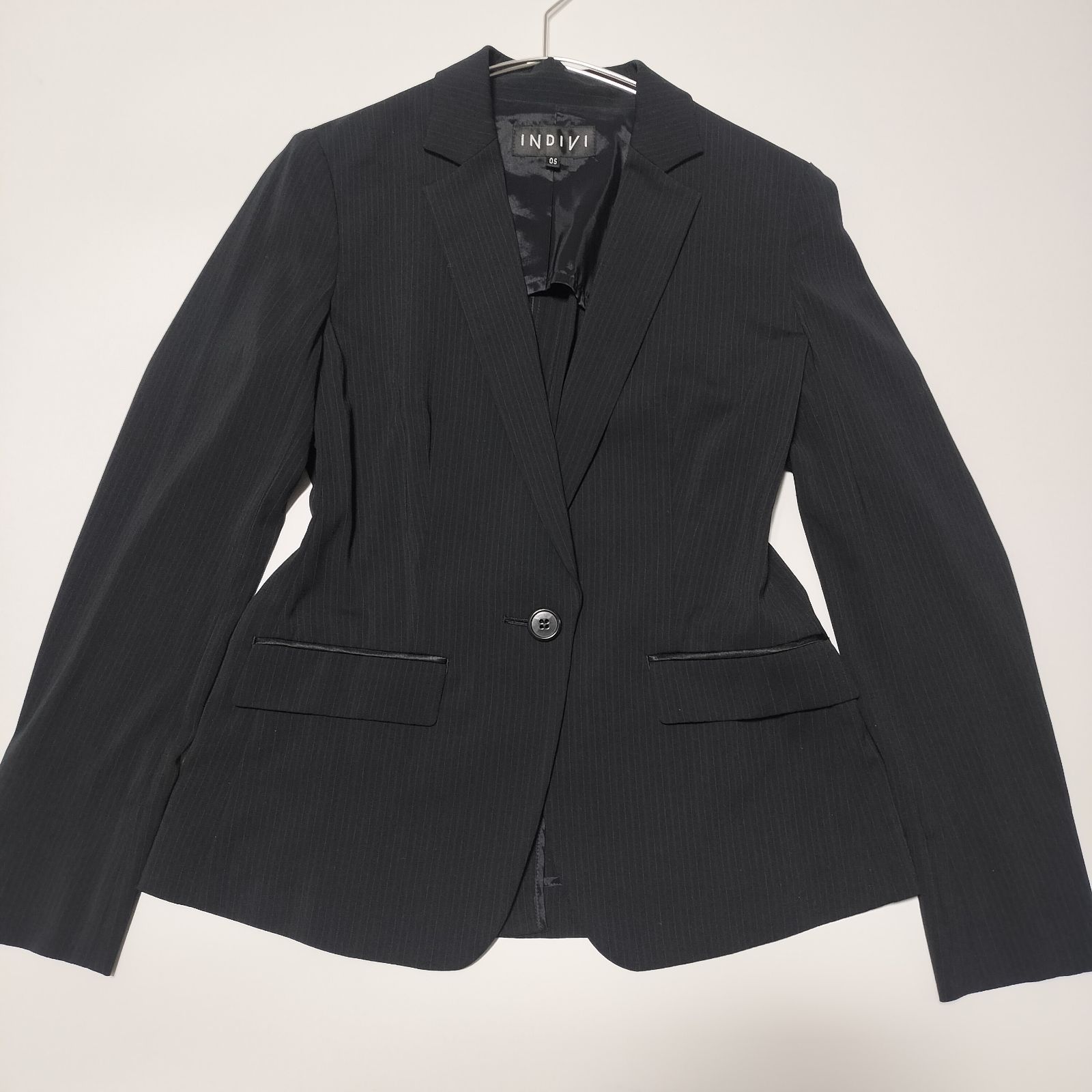 洗える【美品】INDIVI インディヴィ ストライプ パンツセットアップ 05