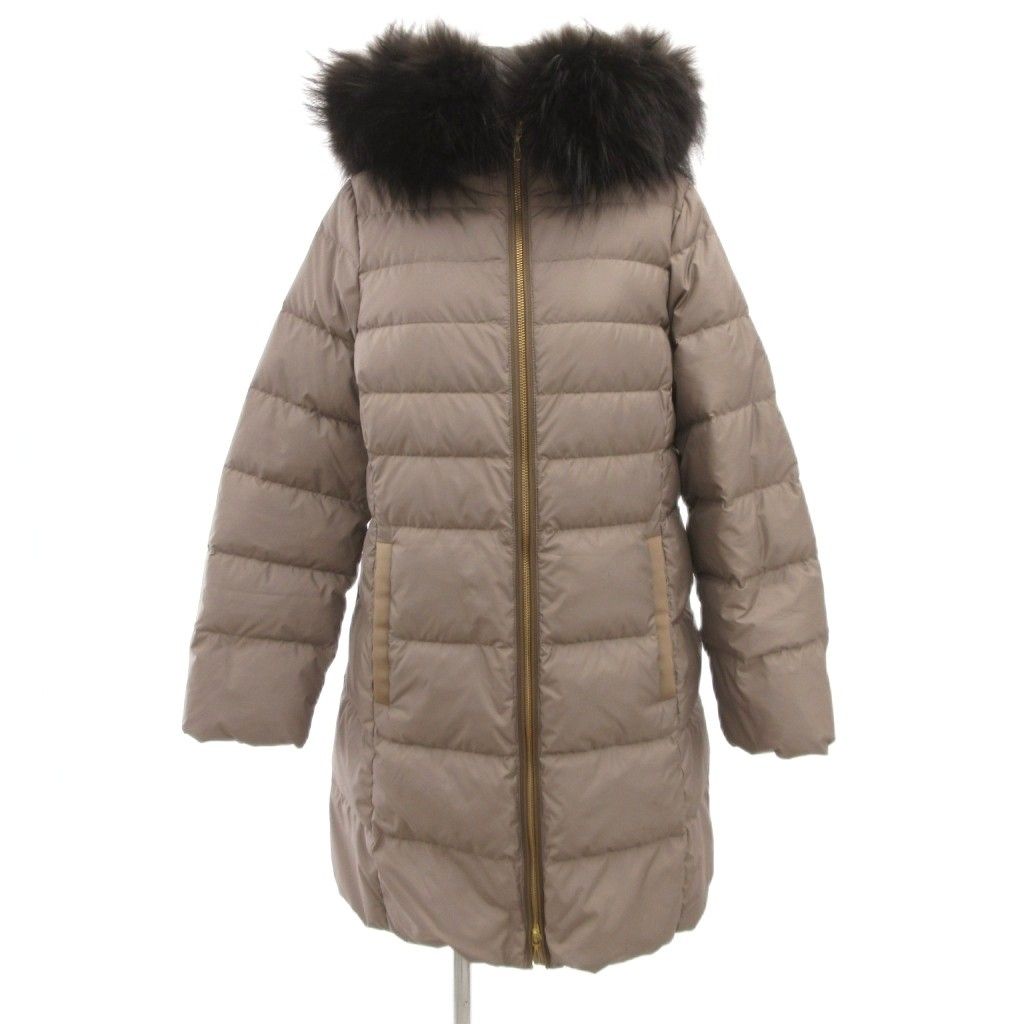 ナノユニバース nano universe 西川ダウン ラクーンファーロングダウン