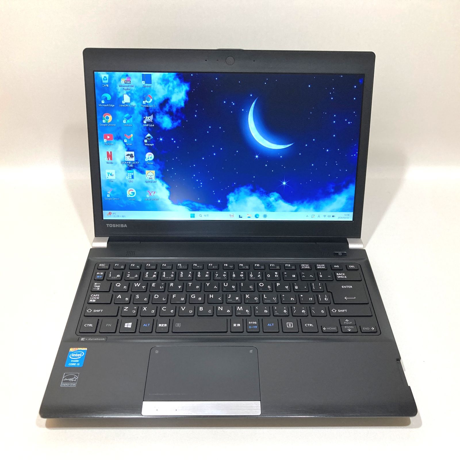 初心者向✨快適i3・コンパクト・軽量◇黒◇すぐ使えるノートパソコン