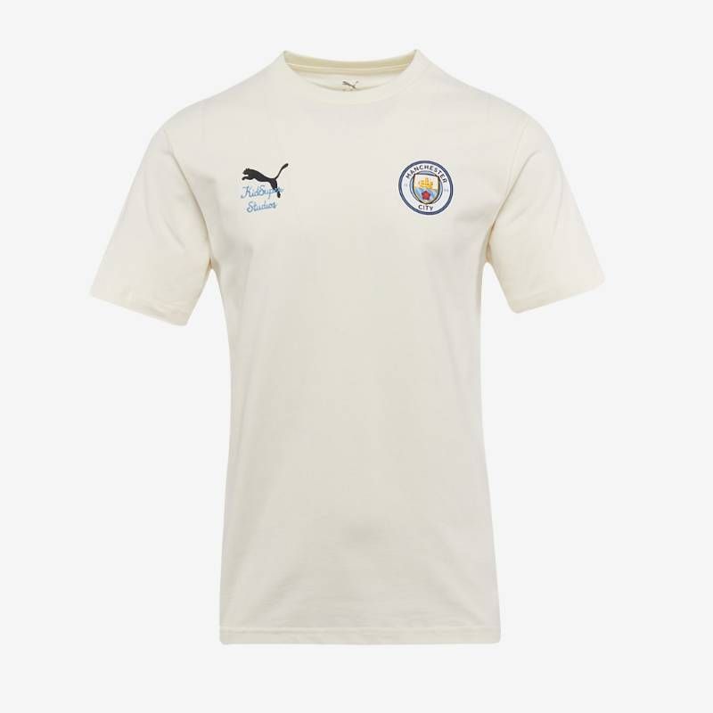 【送料無料・匿名配送】PUMA プーマ マンチェスター・シティ 2025 x KidSuper グラフィック Tシャツ 半袖 白（プーマホワイト）新品 正規品 並行輸入 日本未発売