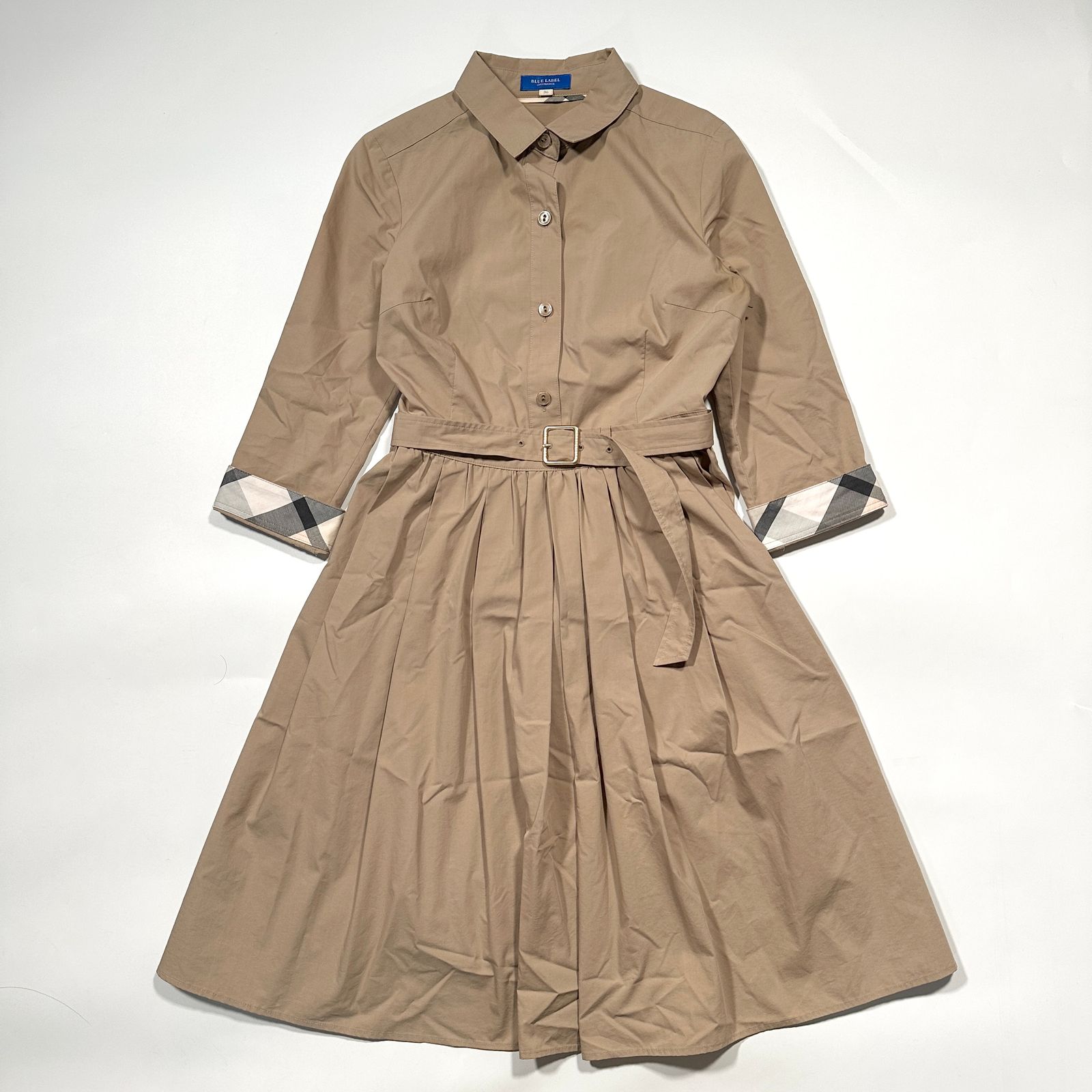 ブルーレーベル クレストブリッジ シャツ ワンピース ノバチェック M