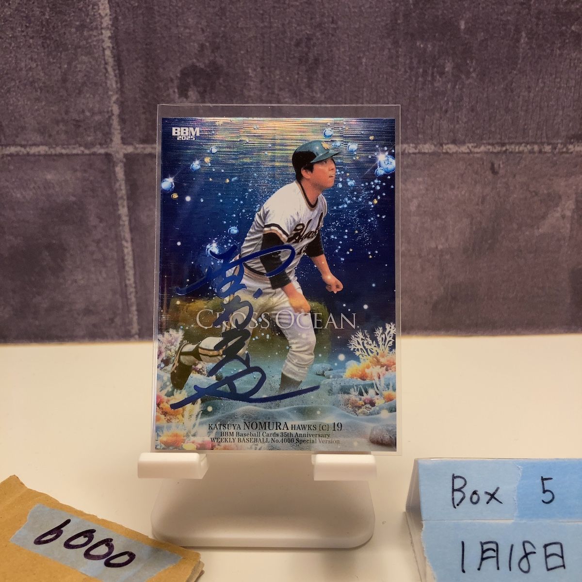 2025 BBM 35th Anniversary 野村克也 17/50 青箔サイン 南海ホークス