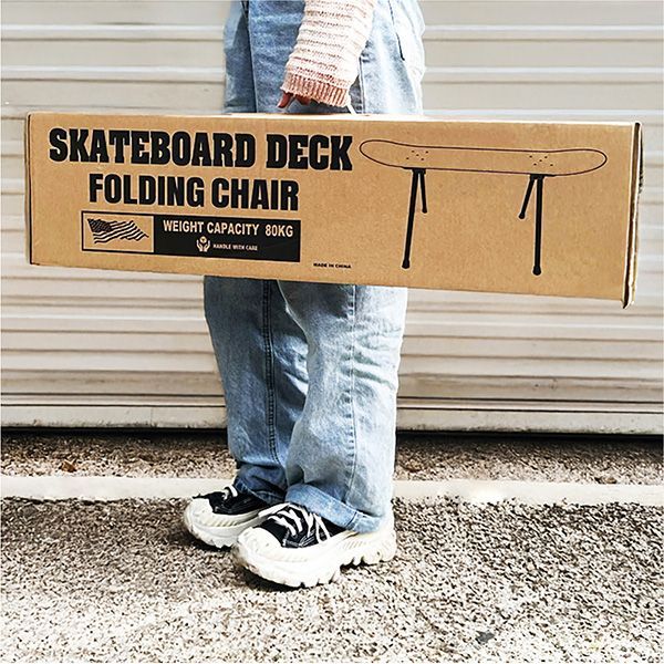 スケートボード デッキ フォルディング チェアー - メルカリ