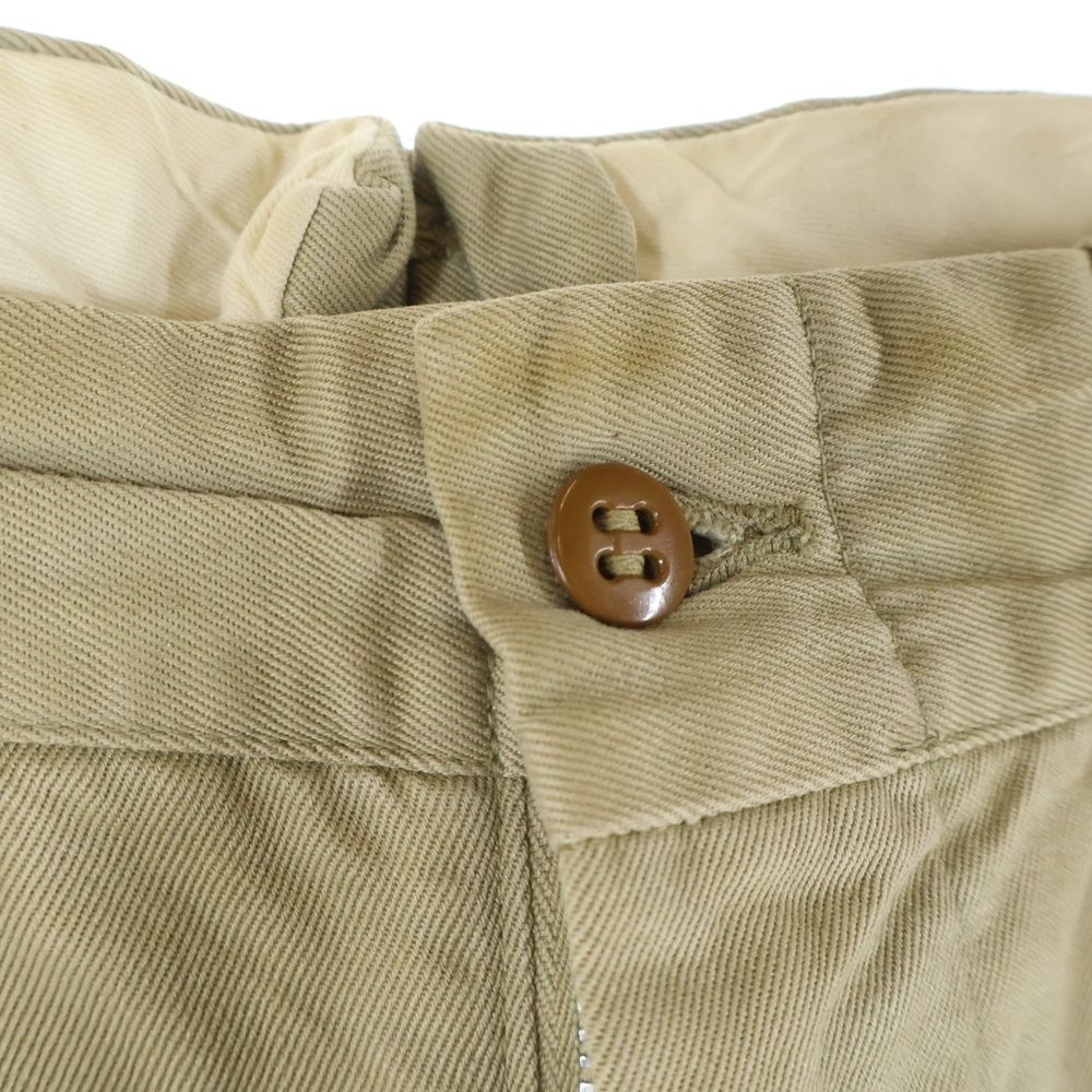 MILITARY (ミリタリー) 60s 尿素ボタン TALON アーミーチノ 太フープ