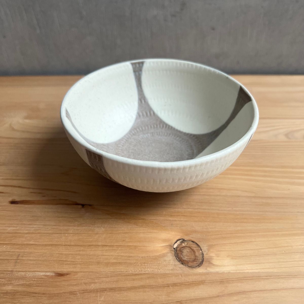 小石原焼 翁明窯元 マットな質感と土の温もり お茶碗（小） 四方掛け