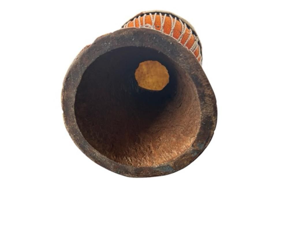 セネガル産 本格ジャンベ 手彫り 木彫 高級 民族楽器 破れあり