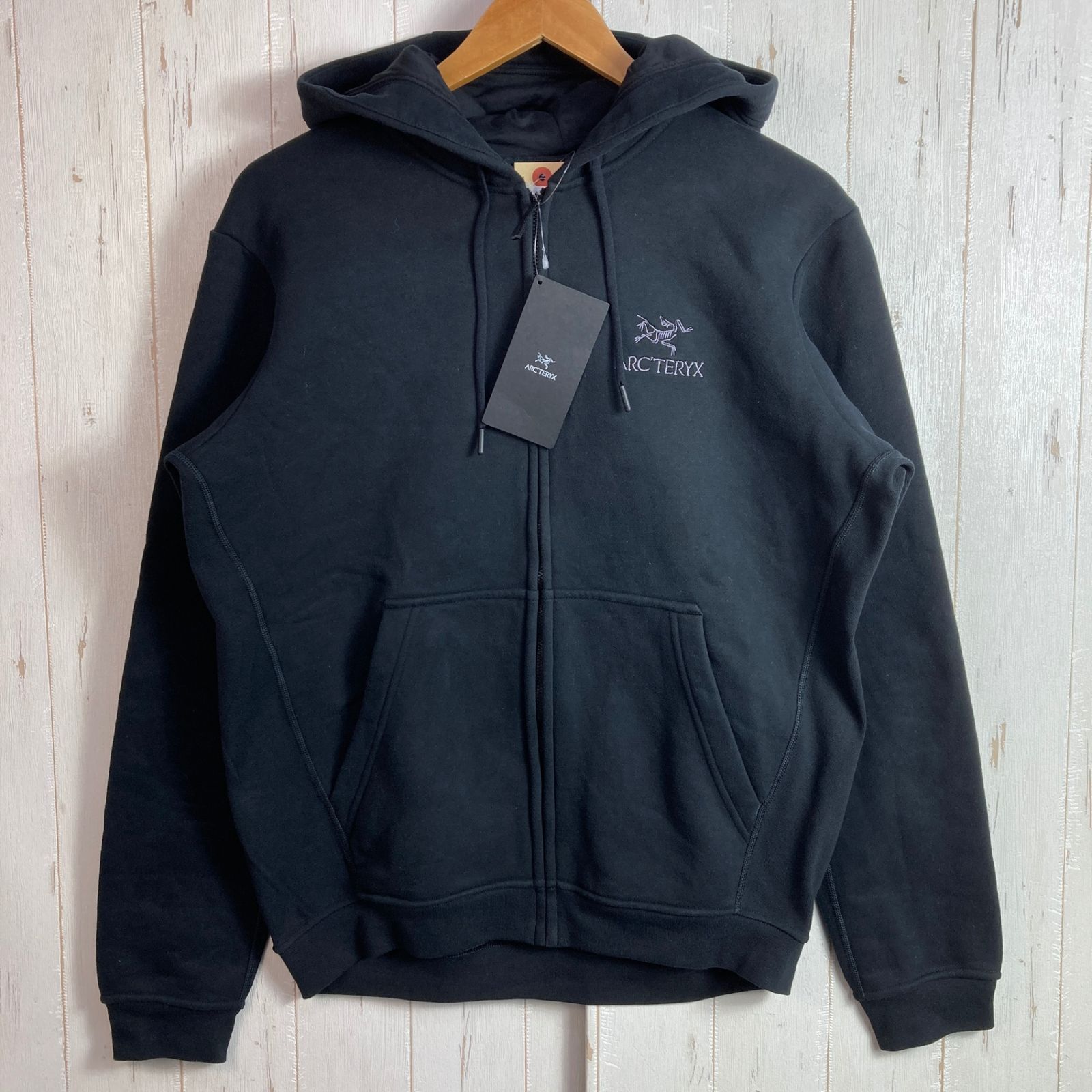 ARC'TERYX アークテリクス エンブレム フリース フルジップ フーディ黒 Men's S ブラック系】 Arcteryx ( アークテリクス ) エンブレム