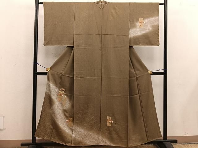 平和屋着物□訪問着 駒刺繍 雪芝文 暈し染め 金彩 正絹 逸品