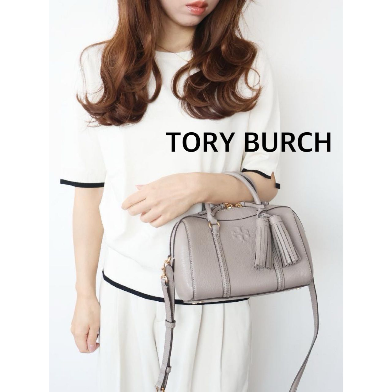 ☆TORY BURCH トリーバーチ タッセル付ショルダーバッグ テア スモール 