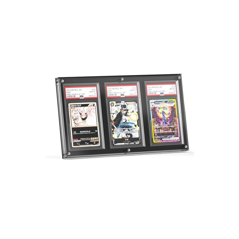 Yotakala PSA鑑定 ケース 3枚収納 アクリル ローダー PSA専用