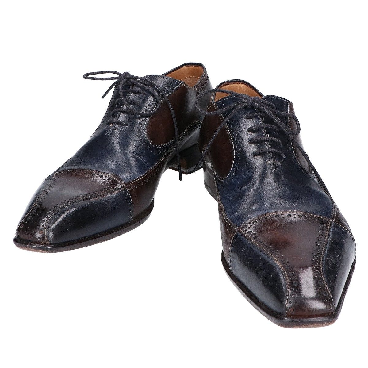 Stefano Branchini ステファノブランキーニ 2702 レザー ブローグ