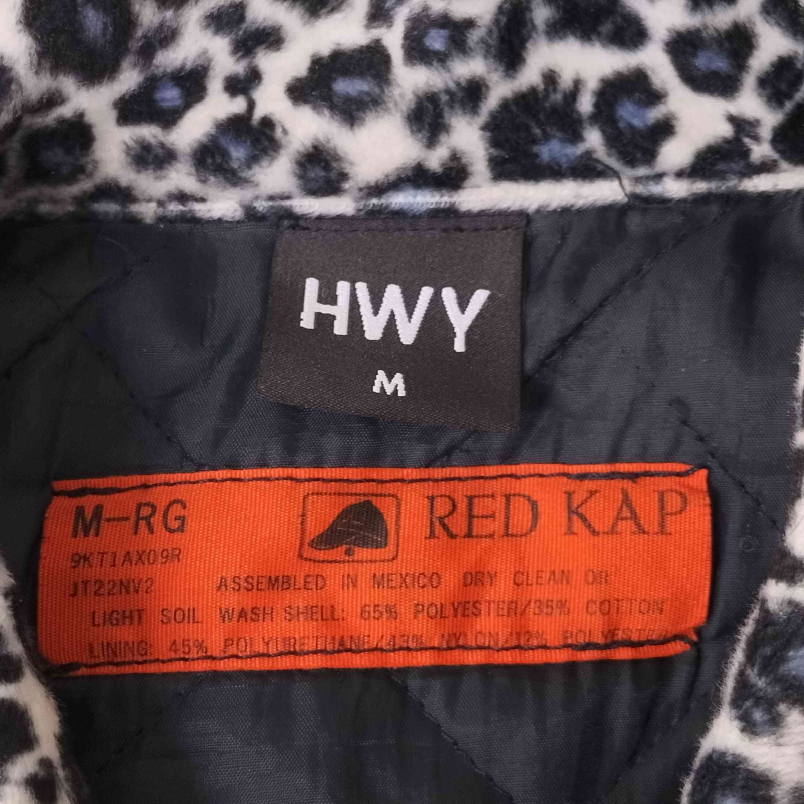 レッドキャップ RED KAP 襟レオパード 刺繍スイングトップ メンズ JPN
