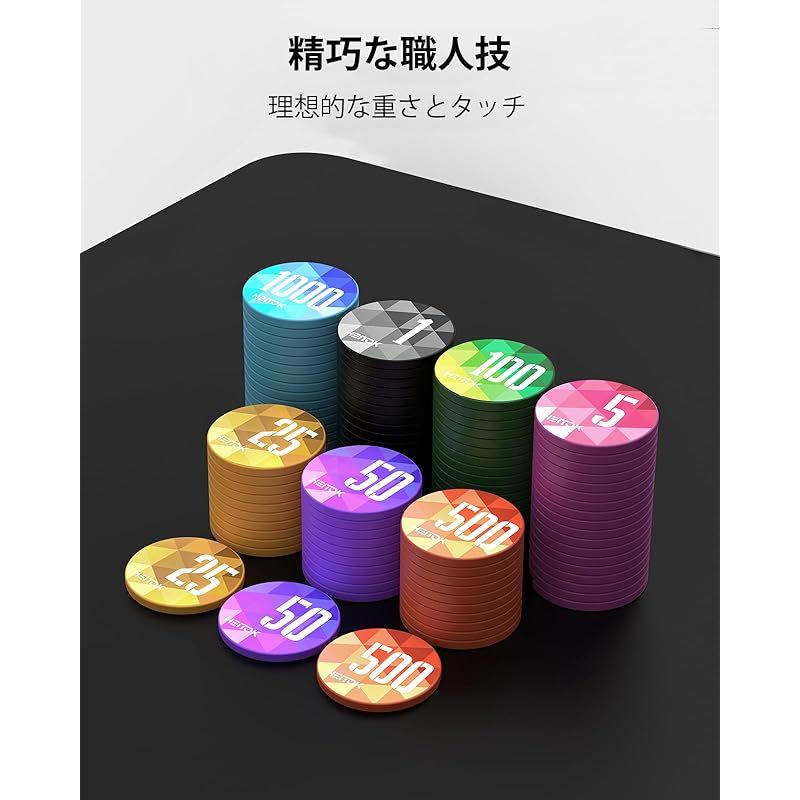 HEITOK ポーカーチップ ポーカーセット 500枚 数字入り 11.5g カジノ
