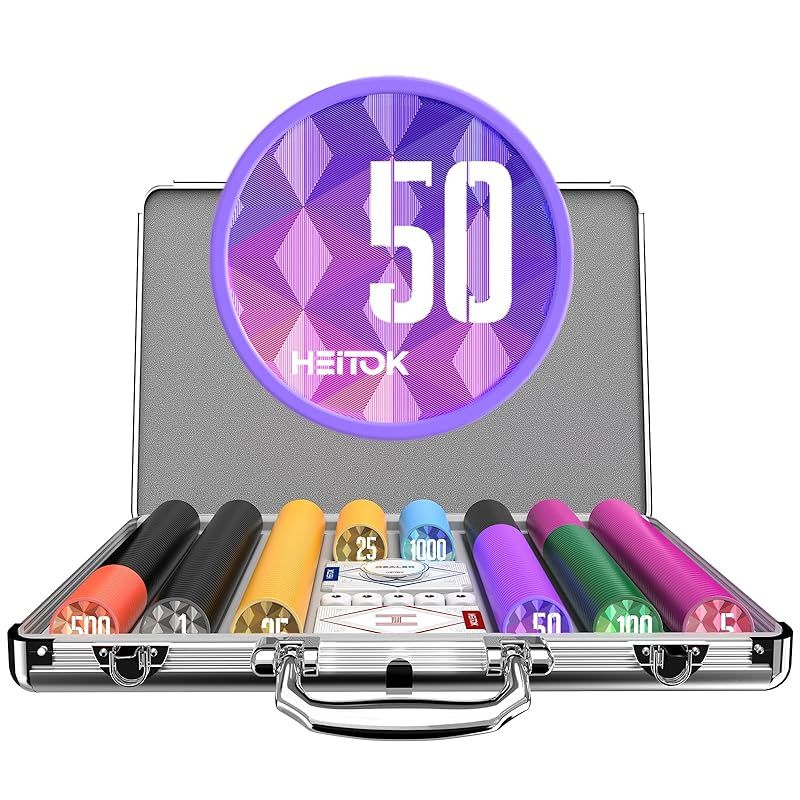 HEITOK ポーカーチップ ポーカーセット 500枚 数字入り 11.5g カジノ