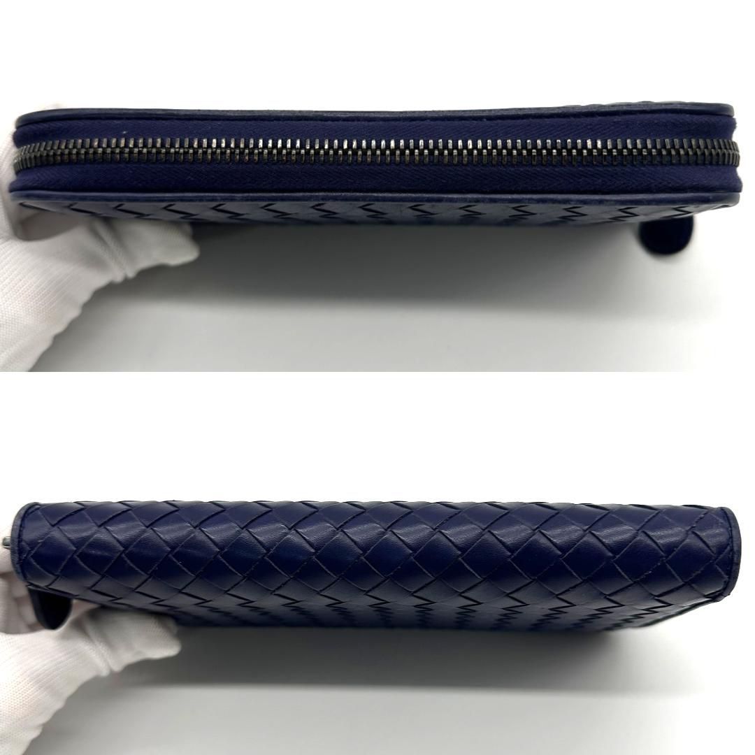 Bottega Veneta ボッテガヴェネタ 長財布 イントレチャート ブルー 