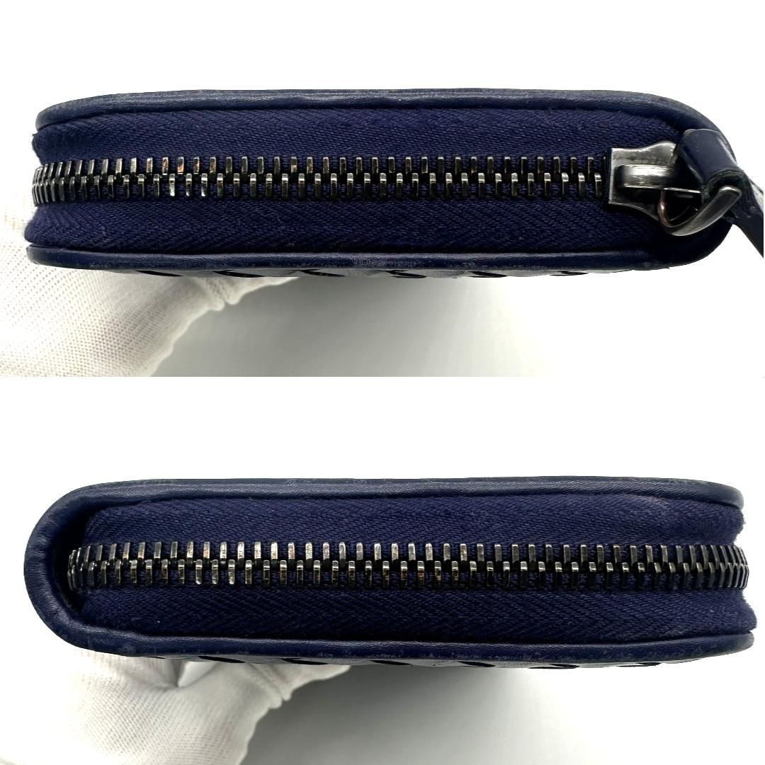 Bottega Veneta ボッテガヴェネタ 長財布 イントレチャート ブルー 