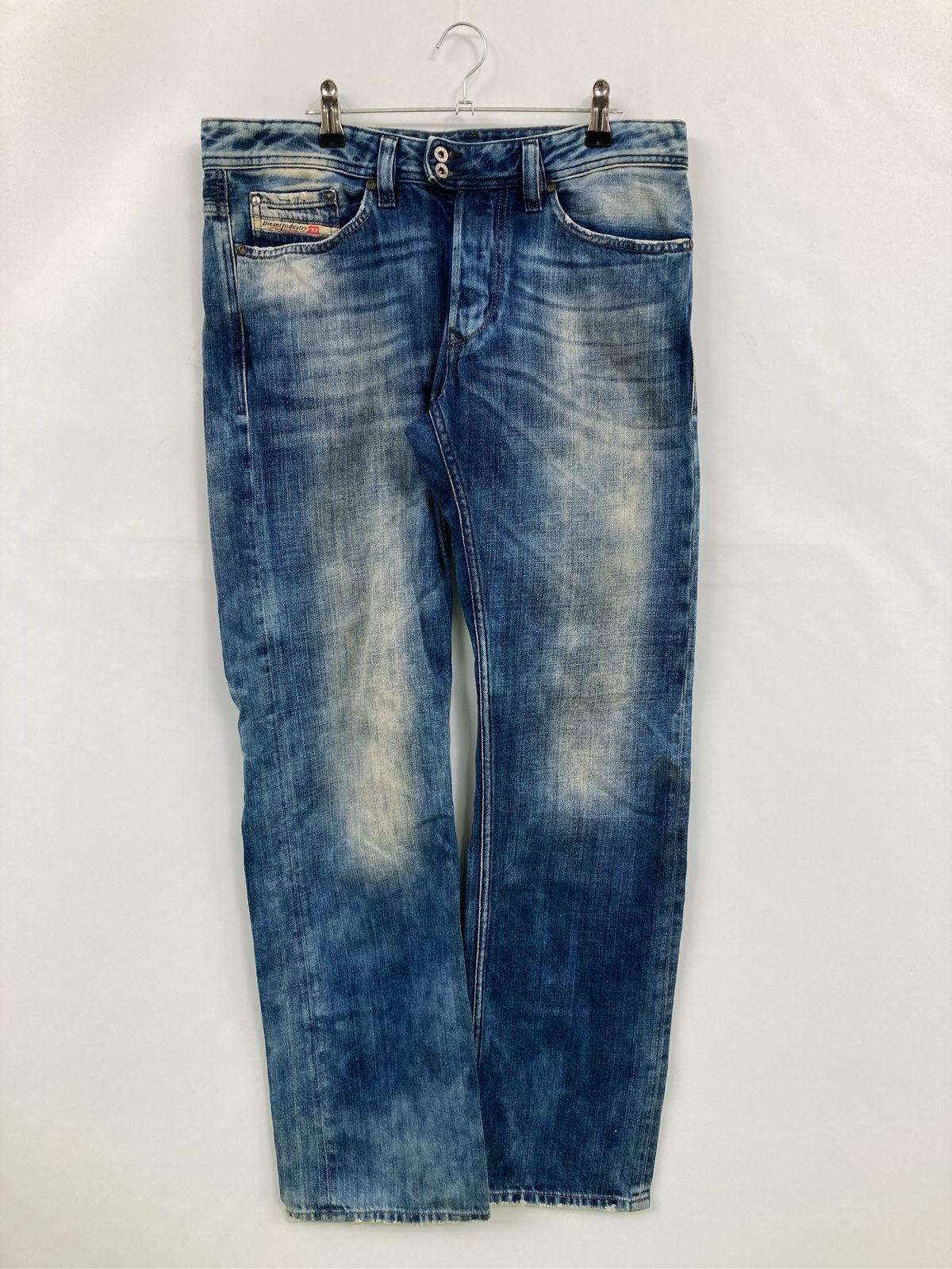 DIESEL ディーゼル デニムパンツ 32 ブルー フルレングス 無地 
