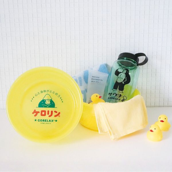 新品】ごリラックス×ケロリン 湯桶 GORELAX サ活 銭湯 温泉 プレゼント