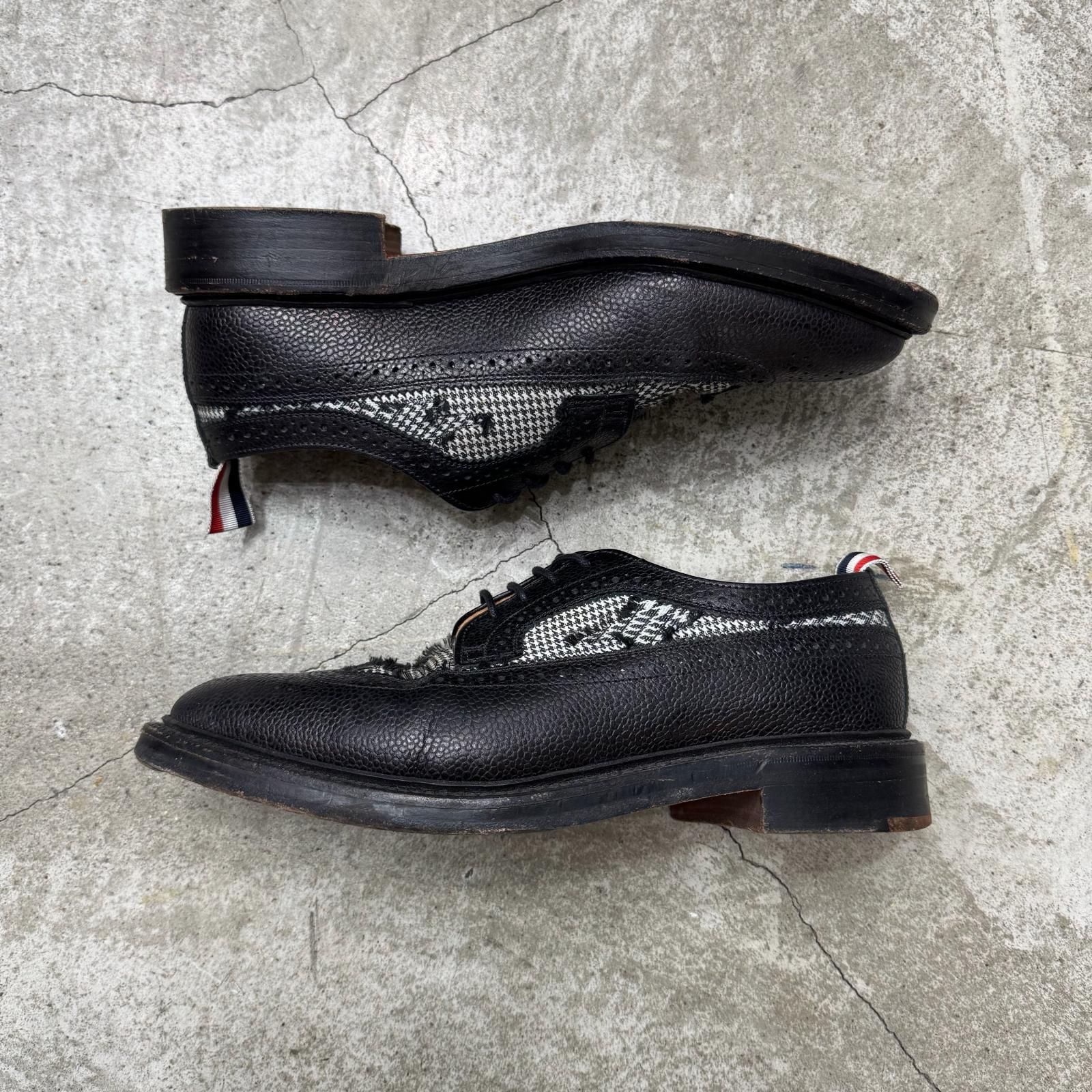 THOM BROWNE レザー ウィングチップ シューズ 革靴 トムブラウン 8 