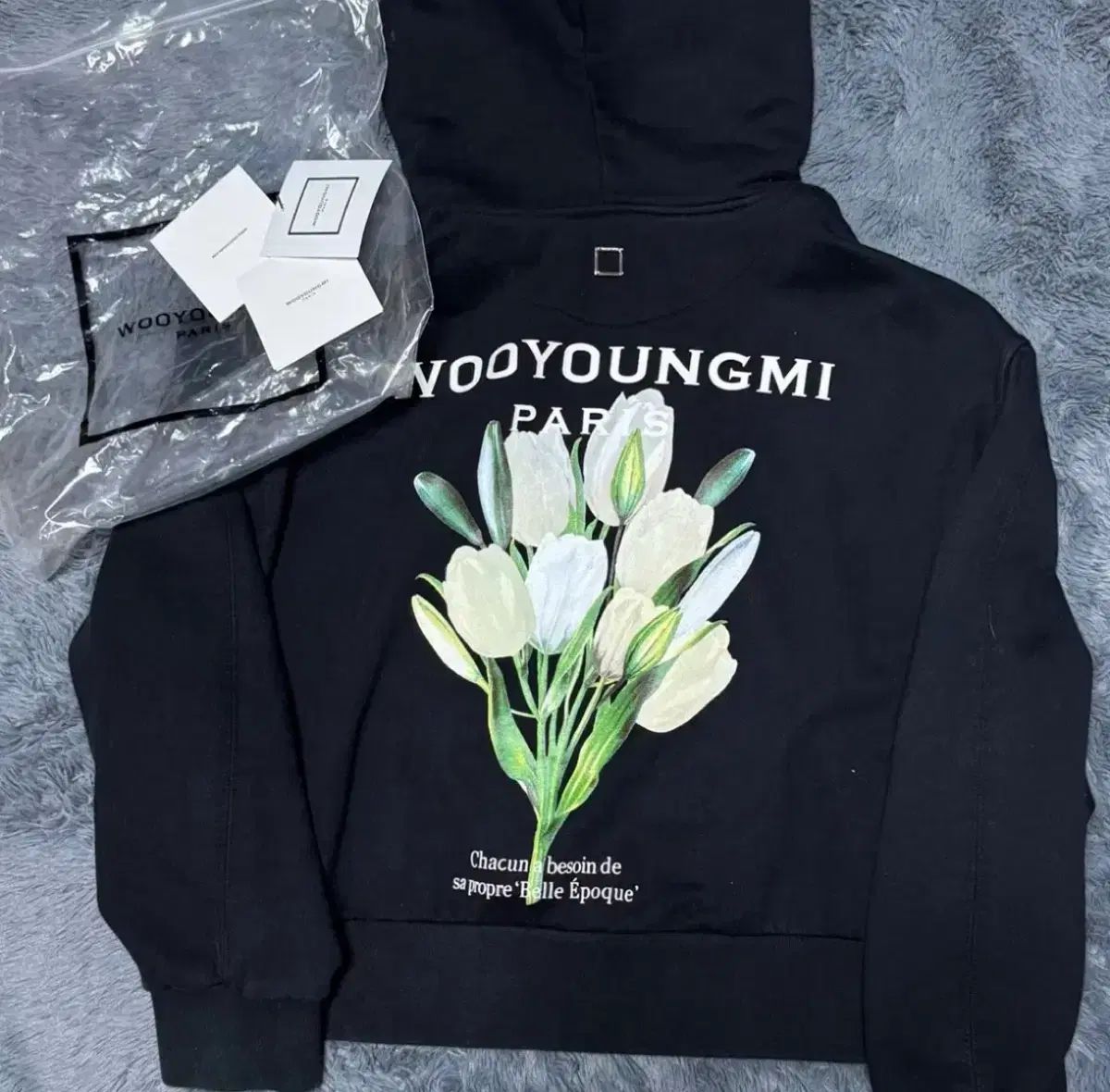 wooyoungmi ウーヨンミ(WOOYOUNGMI) フーディー ブラック 48 