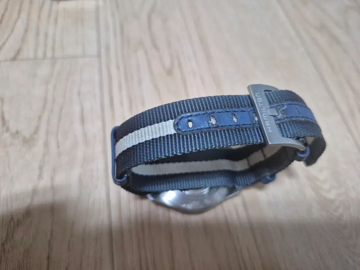  ハミルトン カーキフィールド オートマチック 38mm チタン デニム版 ワンポイント 自動巻き時計 腕時計(アナログ)