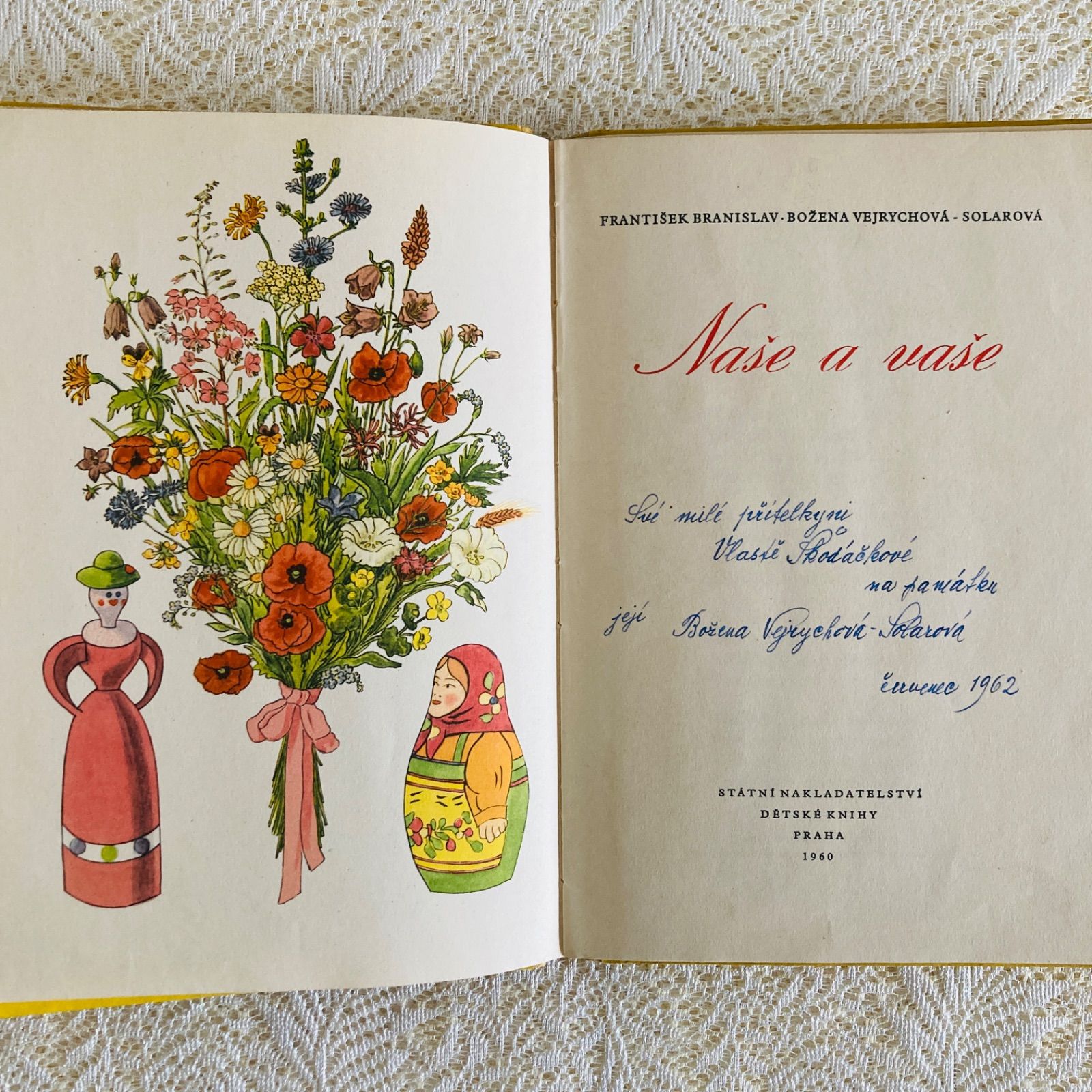 チェコの古い詩集絵本 素朴であたたかい挿絵 洋書・古書 - メルカリ