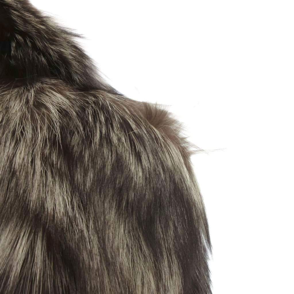 サガフォックス SAGA FOX 銀サガ ファーコート 毛皮 シルバー