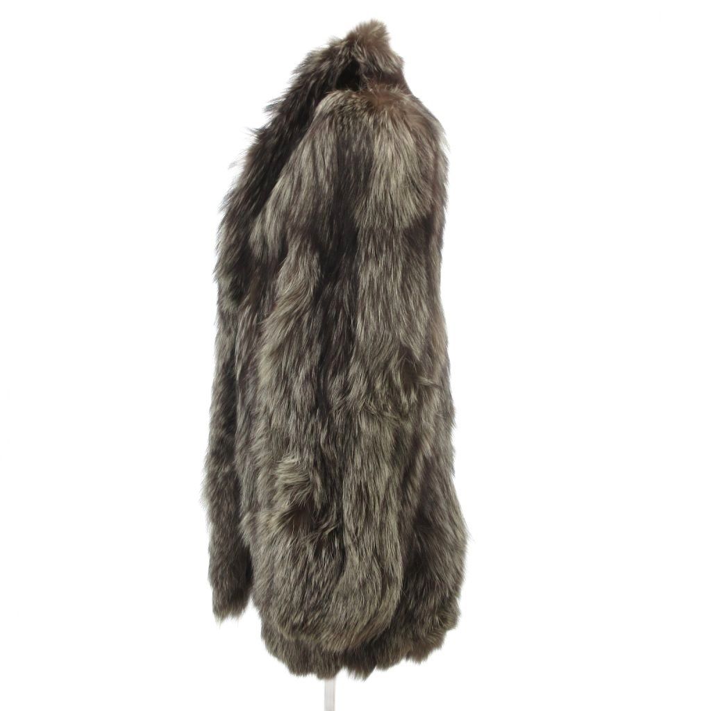 サガフォックス SAGA FOX 銀サガ ファーコート 毛皮 シルバー