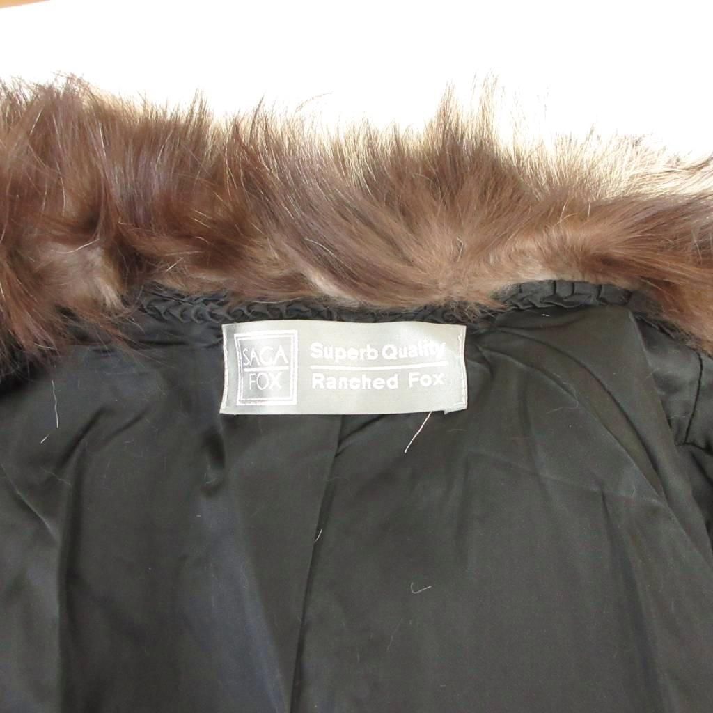 サガフォックス SAGA FOX 銀サガ ファーコート 毛皮 シルバー