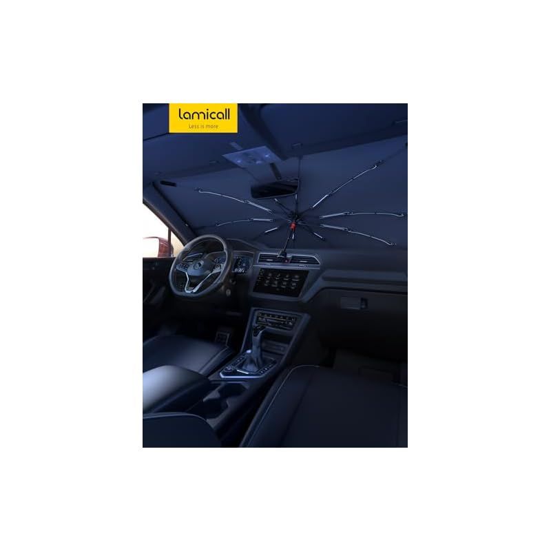 ガラス繊維製強化版10本骨】 2025 Lamicall 軽自動車用 傘式