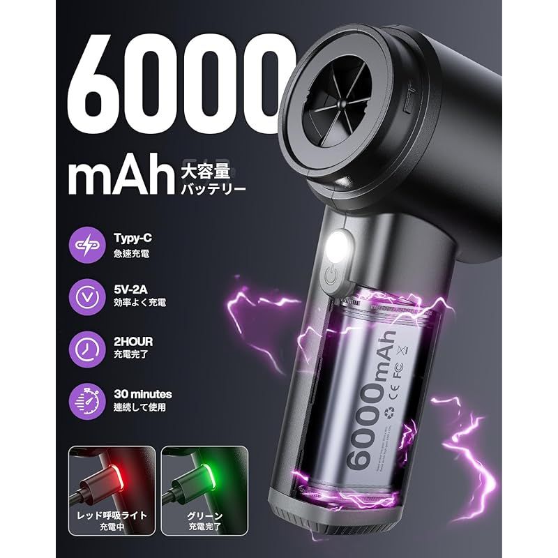 2025 新登場】 ハンディクリーナー コードレス 強力吸引力 【吹き飛ぶ