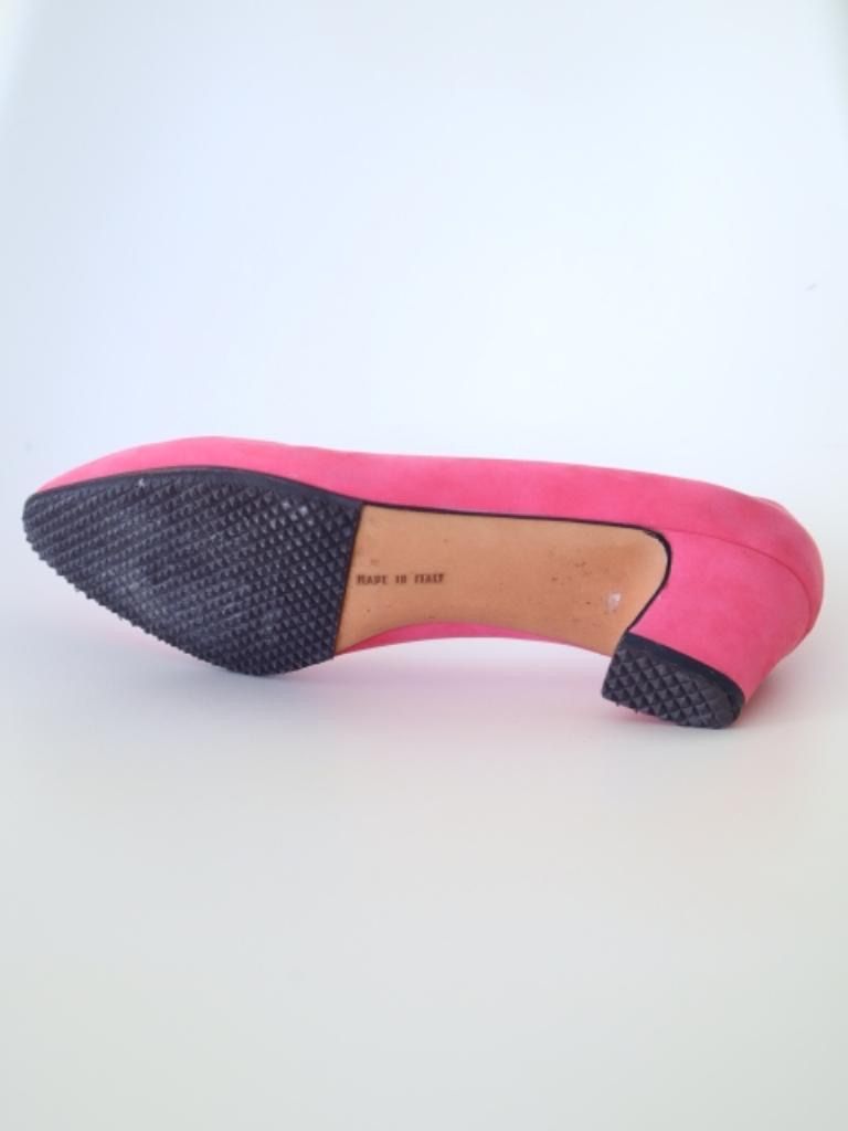 FERRAGAMO フェラガモ パンプス イタリア製 7 1/2 ピンク すべり止め