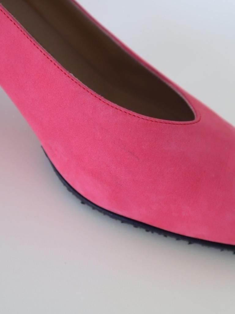 FERRAGAMO フェラガモ パンプス イタリア製 7 1/2 ピンク すべり止め