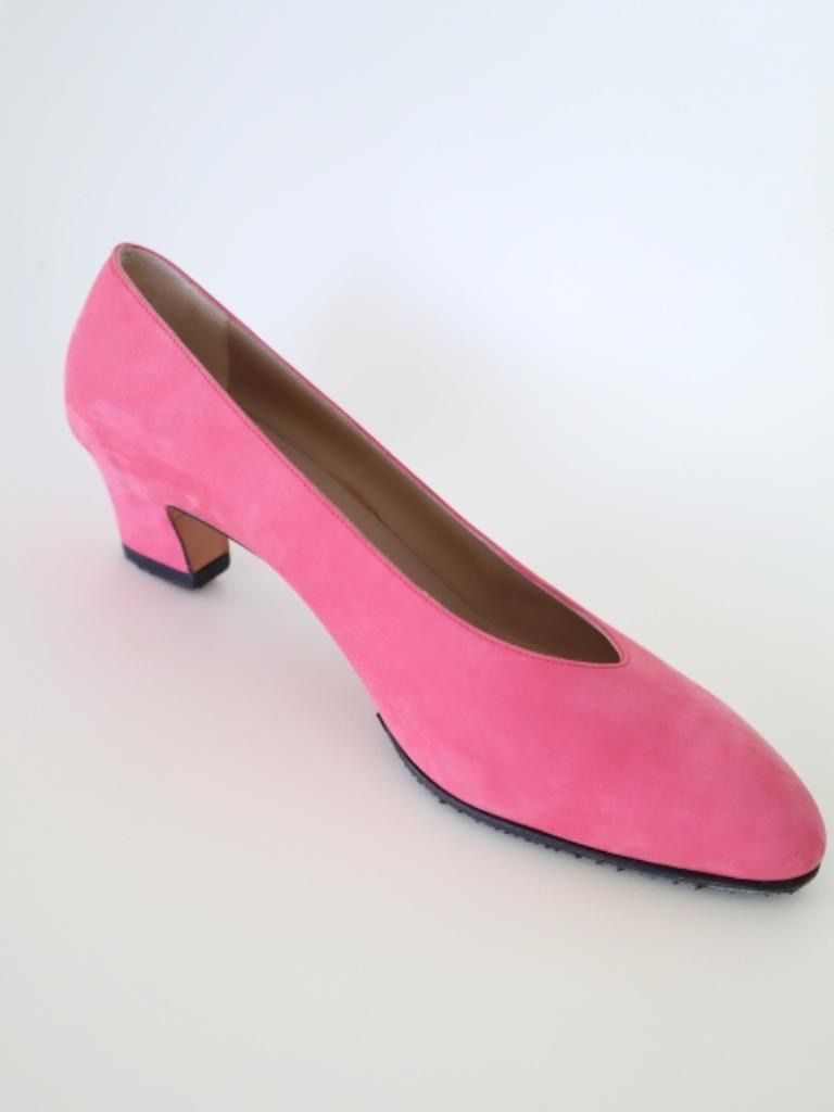 FERRAGAMO フェラガモ パンプス イタリア製 7 1/2 ピンク すべり止め