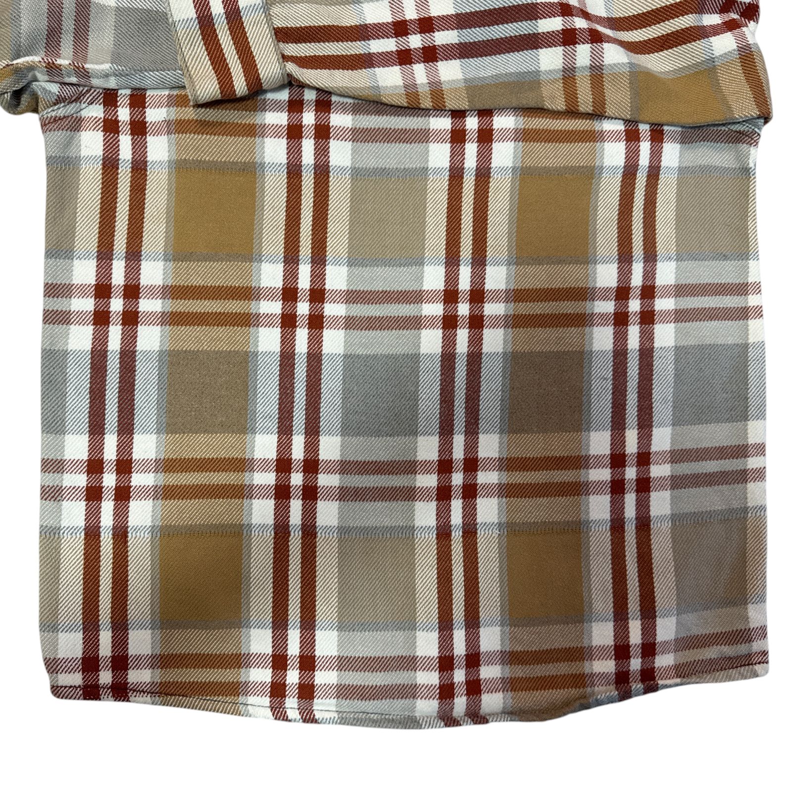 60s - 70s FROSTPROOF ヘビーネルシャツ ベージュ グレー チェック M