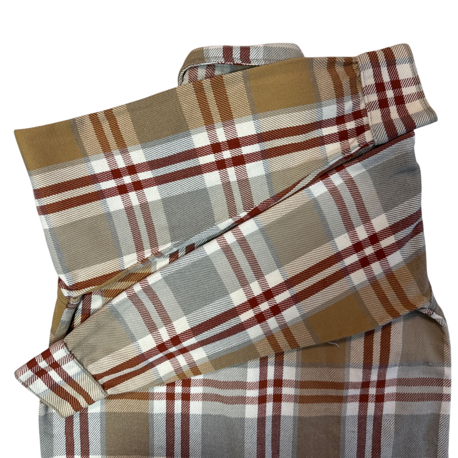 60s - 70s FROSTPROOF ヘビーネルシャツ ベージュ グレー チェック M