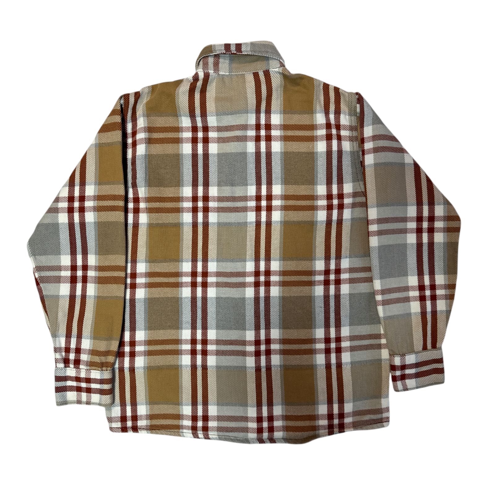 60s - 70s FROSTPROOF ヘビーネルシャツ ベージュ グレー チェック M