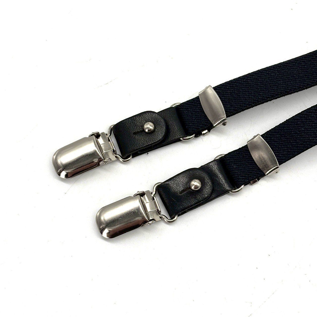 黒で魅せる緊張感】 Yohji Yamamoto サスペンダー ベルト レザー切替