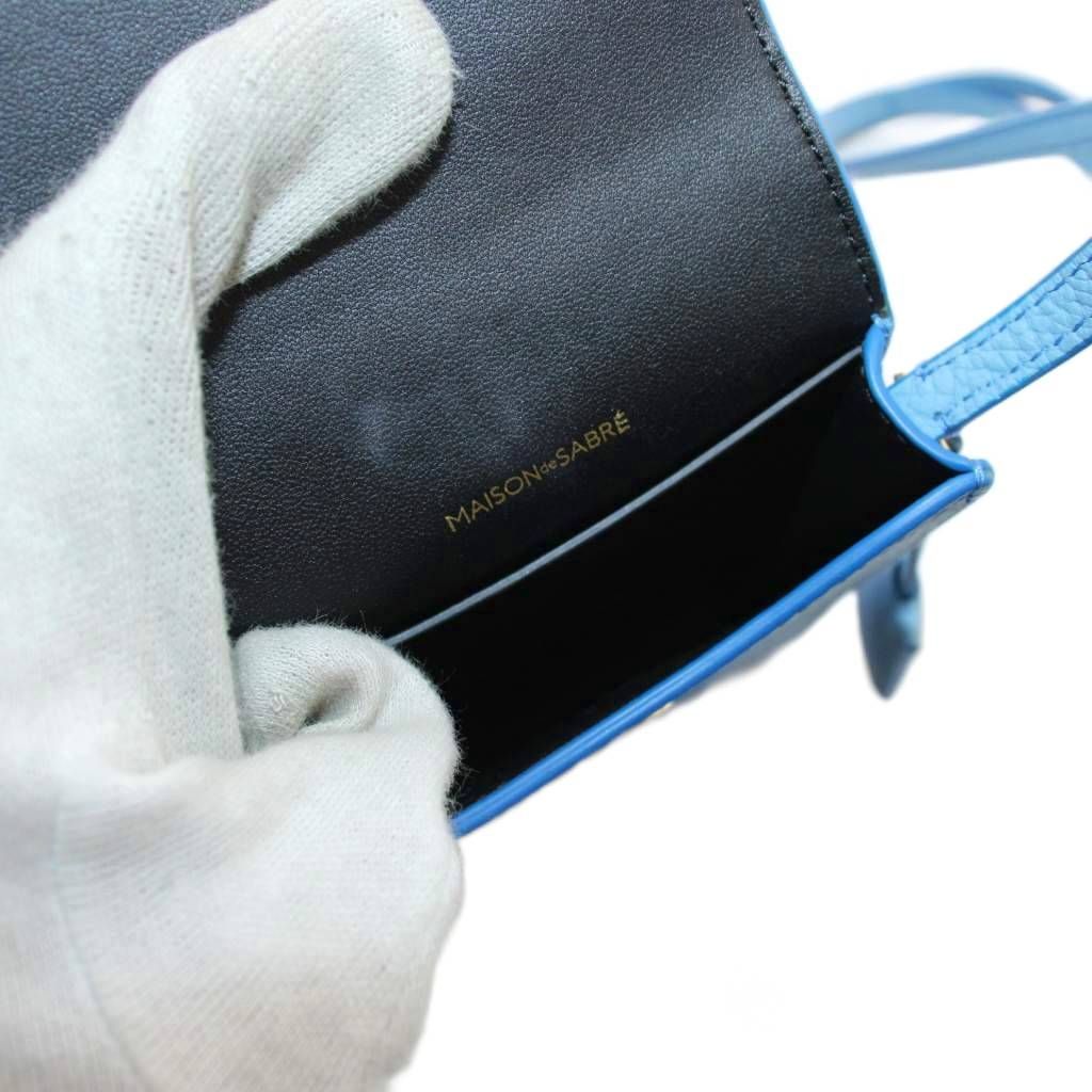 メゾン ド サブレ MAISON DE SABRE ショルダーバッグ 水色 ライト