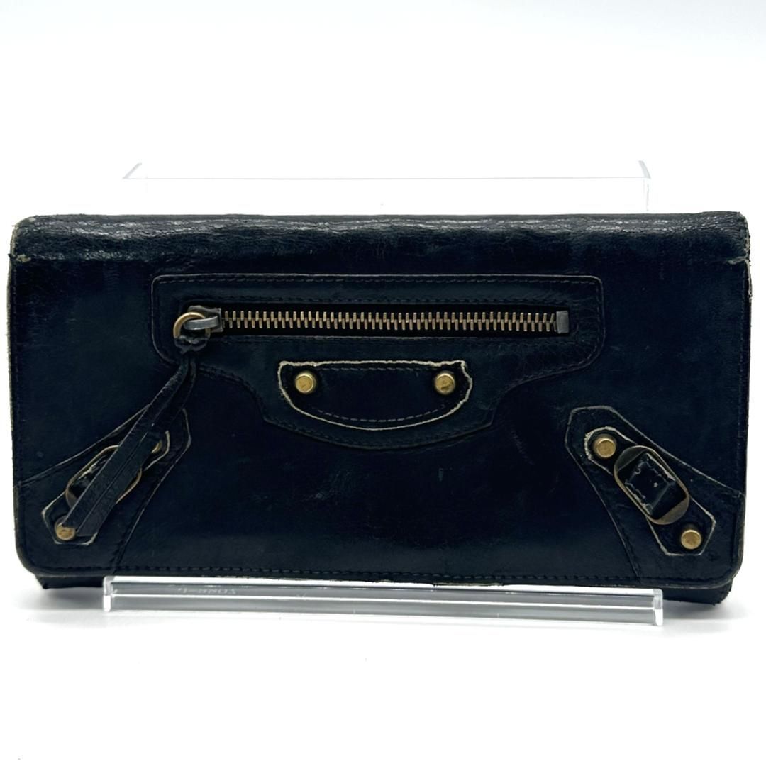 BALENCIAGA バレンシアガ 長財布 レザー ブラック クラシック
