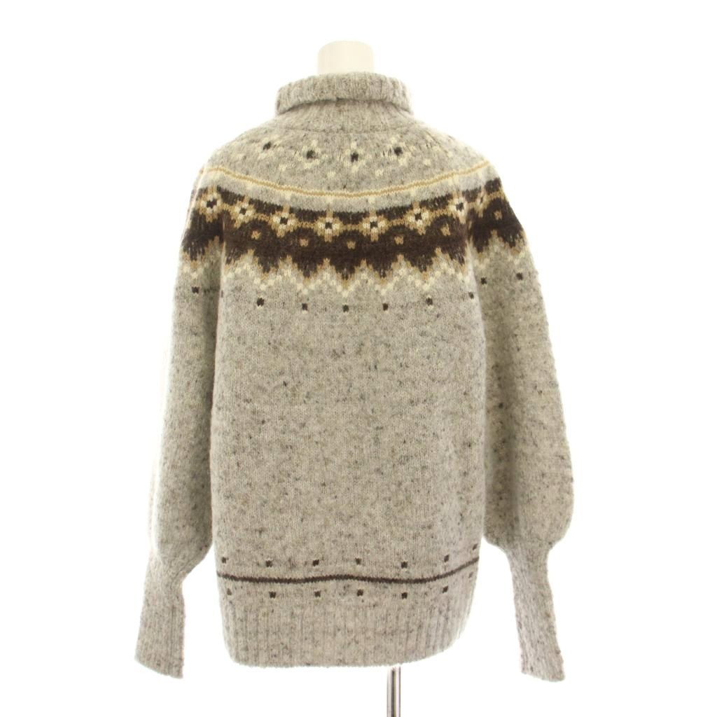 ゼロエイトサーカス 08SIRCUS Jacquard nordic sweater ジャガード