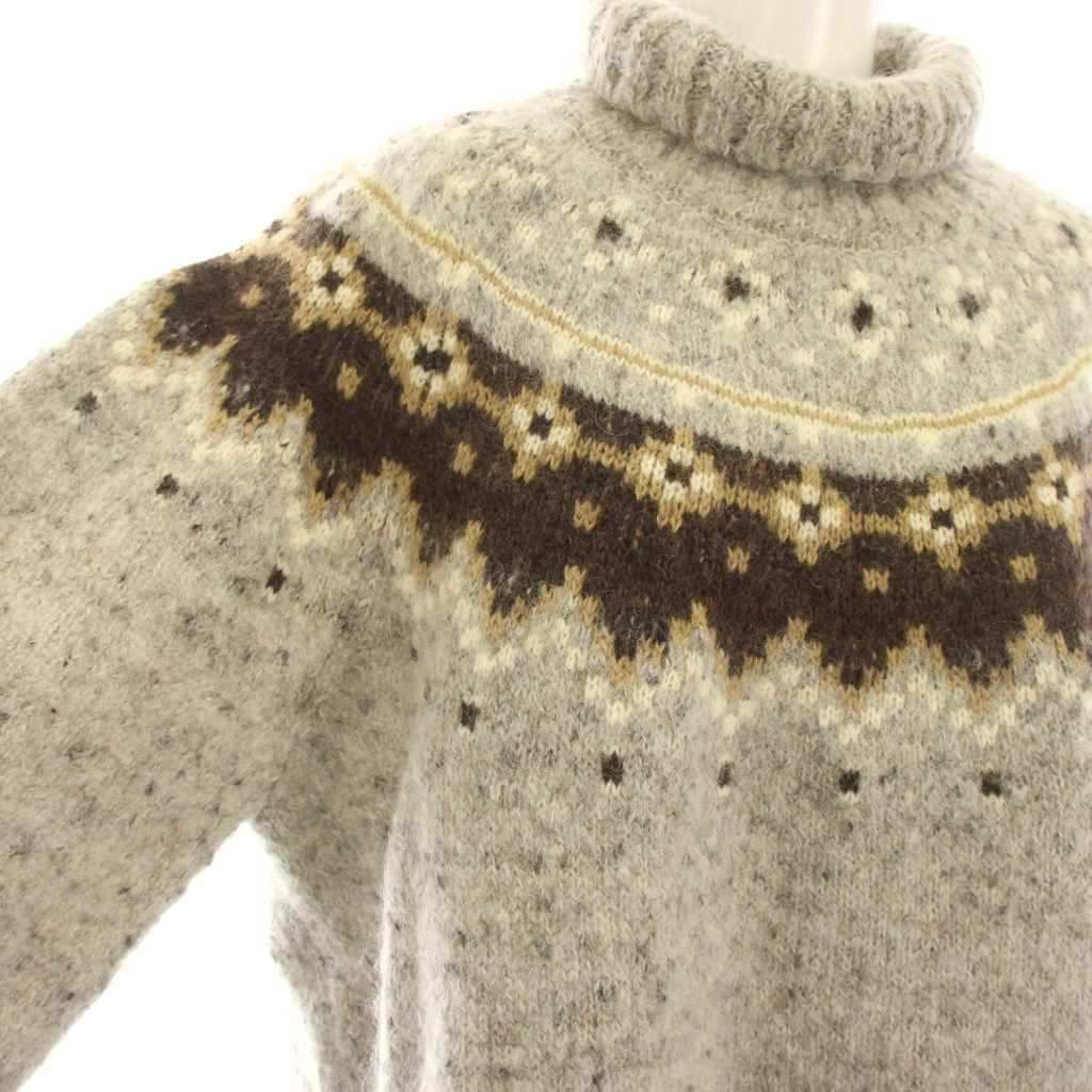 ゼロエイトサーカス 08SIRCUS Jacquard nordic sweater ジャガード