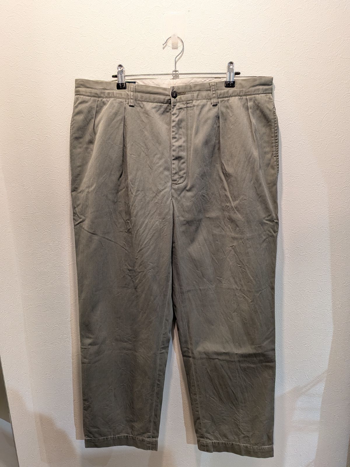 美品 ポロバイラルフローレン チノパン ポロチノ ANDREW グレーカーキ