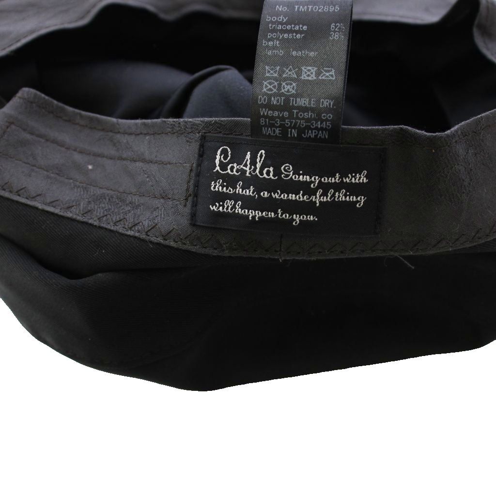 カシラ CA4LA キャスケット 帽子 黒 TMT02895 /TK - メルカリ