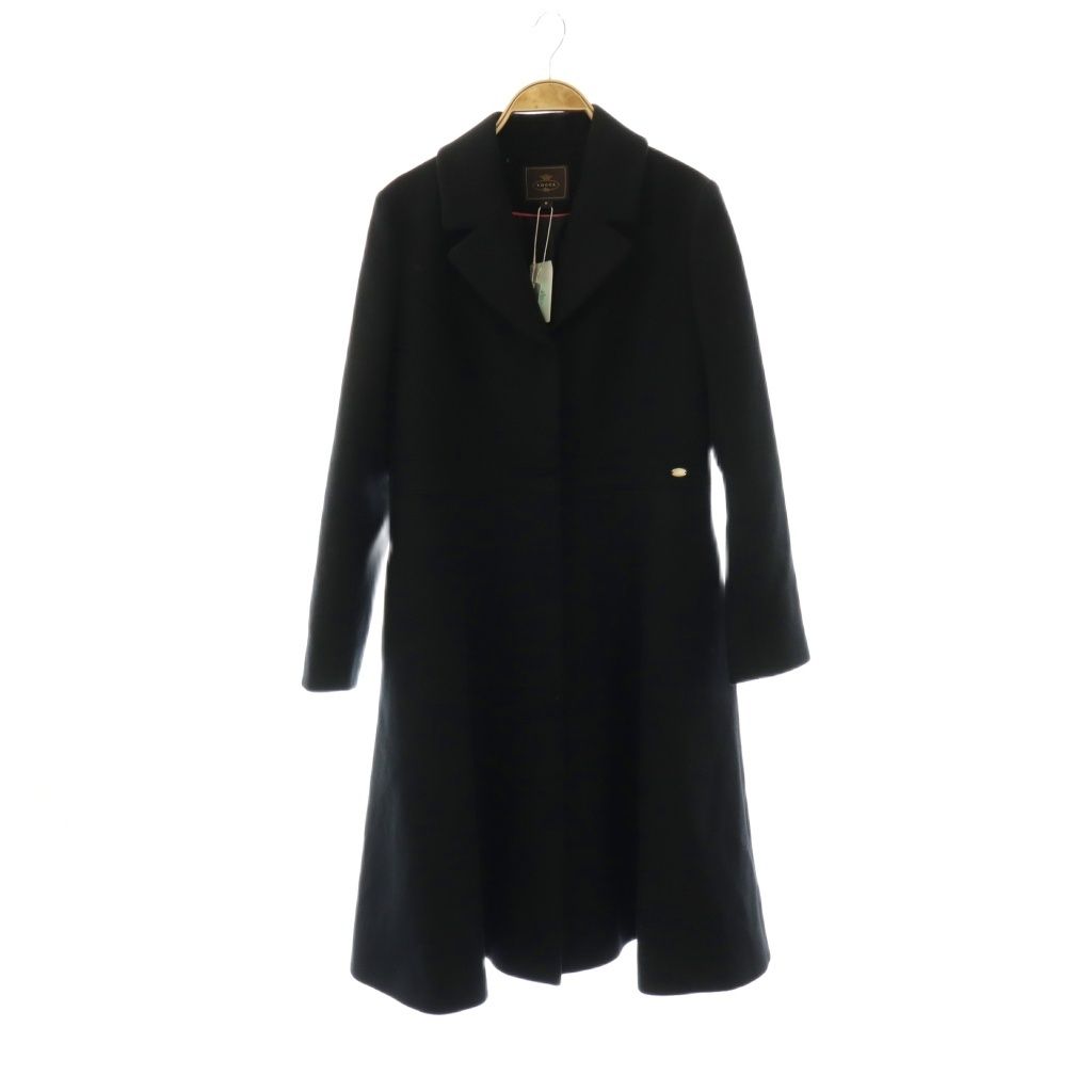 トッカ TOCCA MILKY PUFF ウールコート チェスター アウター 0 黒 /NR