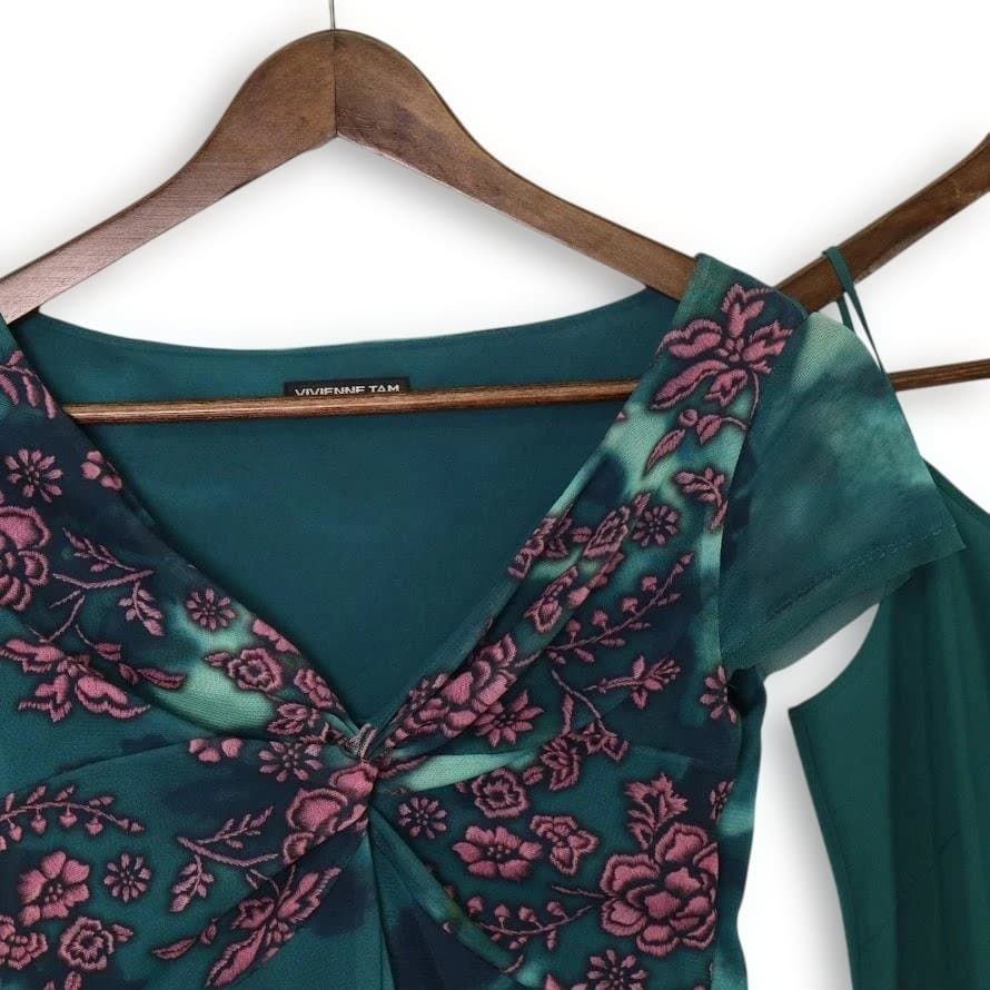 希少】VIVIENNE TAM ヴィヴィアンタム 花柄刺繍 シアーワンピース