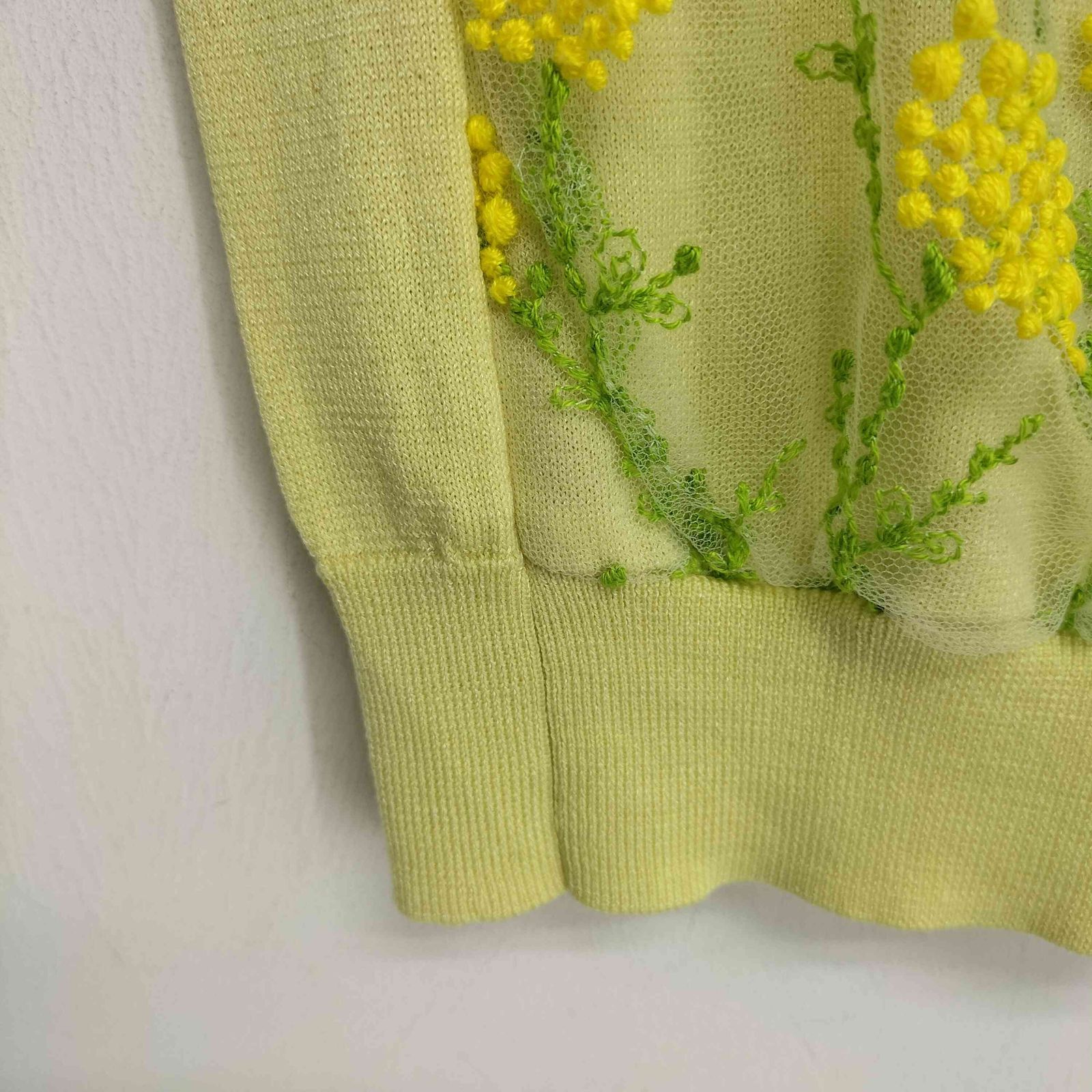 アナイ ANAYI ミモザ刺繍カーディガン レディース JPN：38 - メルカリ